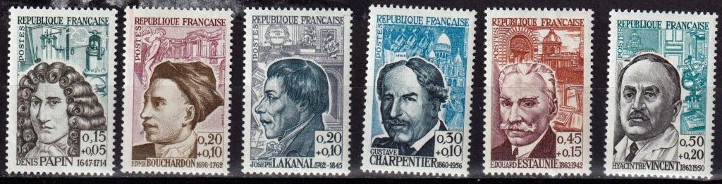 Alle Briefmarken: Frankreich, Mi 1399-1404** – Neu (gemäss Beschreibung) aus Langenthal von 1195