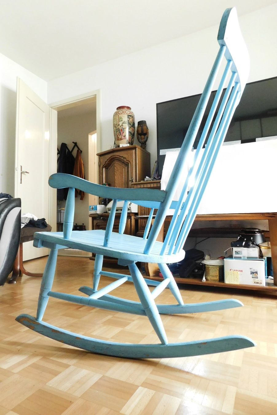 Fauteuils: Schaukelstuhl, taubenblau – D'occasion à Emmenbrücke par Neverlaand-22 4