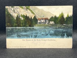 Der Blausee an der Route Frutigen-Kandersteg