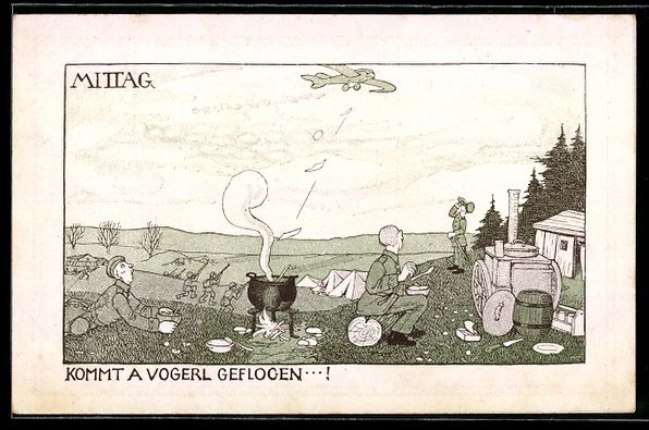 Photos & posters: Mathilde Ade: Flugzeug überfliegt eine  – D'occasion à Berlin par bartko-reher