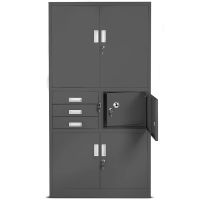 Aktenschrank mit Tresor - 185x90x40cm - Anthrazit