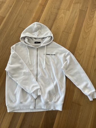 Weisse Sweat Jacke Gr.M