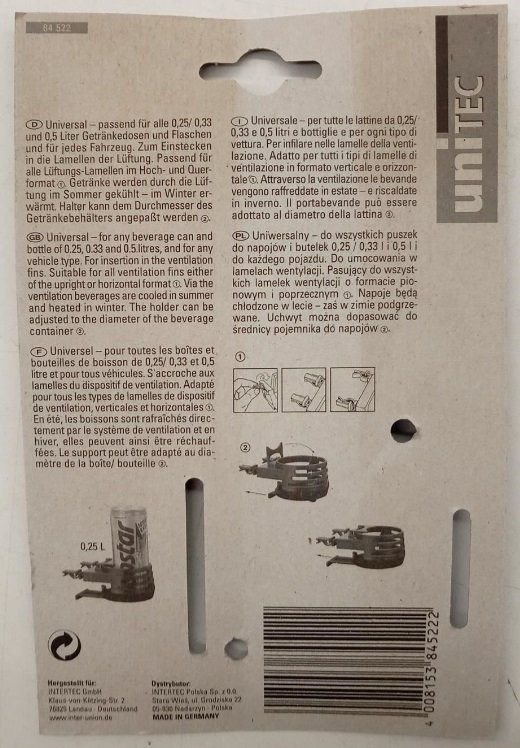 Accessori per altri veicoli: 4 Stück Auto Getränkehalter Universal – Nuovo e nell'imballaggio originale da Uerkheim venduto da Kaufoption 5