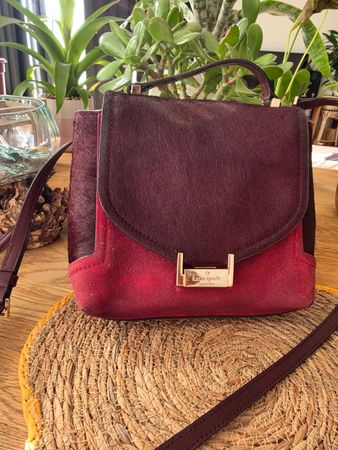 Kate Spade Handtasche Bordeaux / Pony Hair
