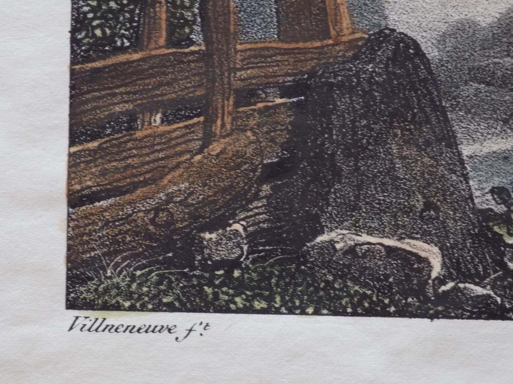 Gravures: Matten bei Interlaken koloriert – D'occasion à Risch par Antikfee 9