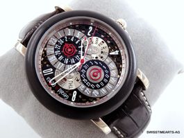 GERALD GENTA ARENA 18K & TANTAL EWIGERKALENDER GMT AQG.Y.06