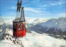 St. Moritz GR // ca. 1965 Seilbahn Piz Nair // Winter