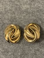 Dior Vintage Ohrclips, zeitlos, vergoldete