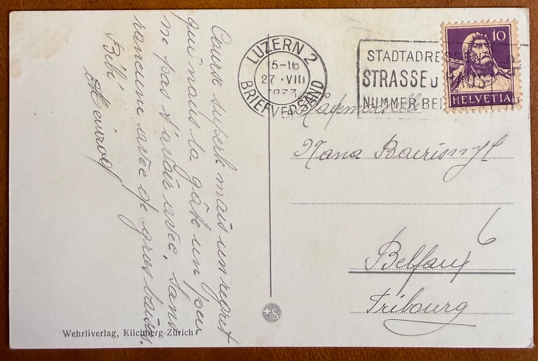Cartoline postali: AK: Luzern - Dampfschiff  1923 – Usato da Lutry venduto da Ediego 1