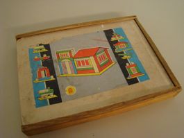 Vintage Kasten mit Bauklötzchen aus 60er/70er Jahre