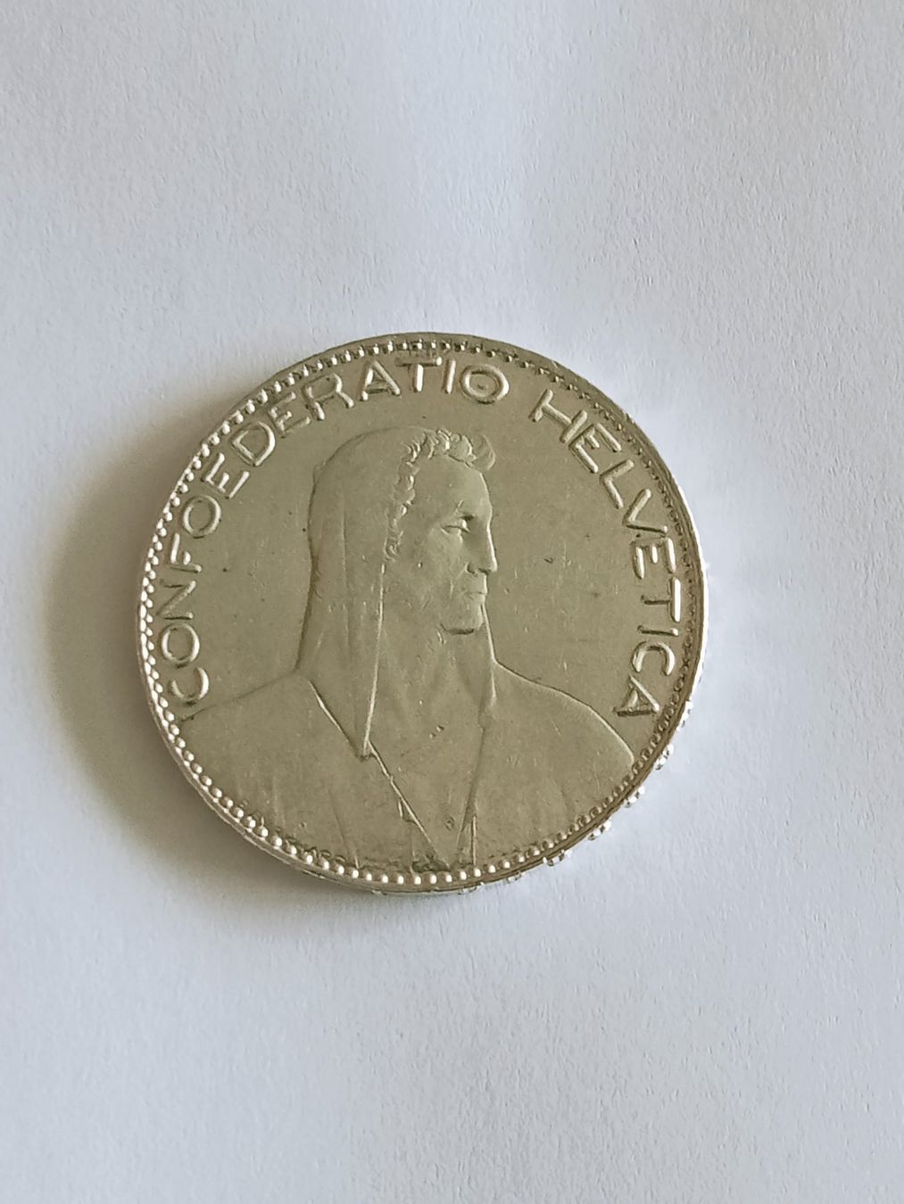 Tutti le monete: 5 Fr.   Schweiz, Silber (0.835), vorzgl. – Usato da thoerigen venduto da grimselcat 1
