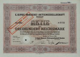C. Kipke Brauerei AG Breslau, Breslau - 1939