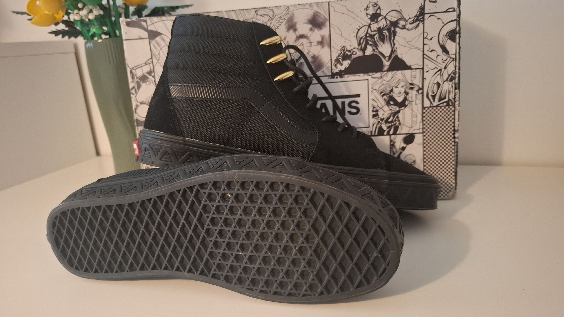 Vans Scarpe da uomo: vans sk8-HI  black panther / Marvel – Nuovo (secondo la descrizione) da Perly venduto da gsc_hwt7 4