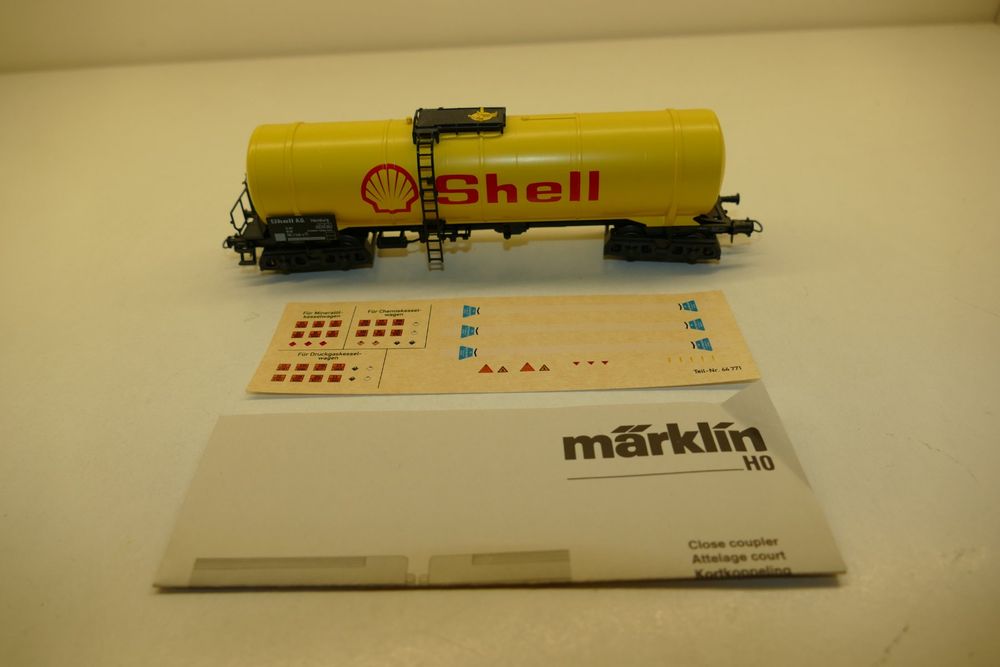 Märklin H0: DB Mineralöl-Kesselwagen Shell (Neu (gemäss Beschreibung ...