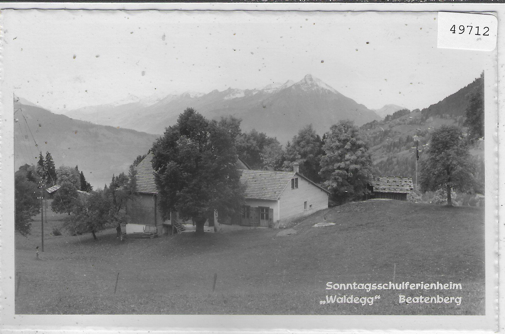 Cartoline postali: Sonntagsschulferienheim "Waldegg" Beatenberg – Usato da Ettingen venduto da Kartenplanet