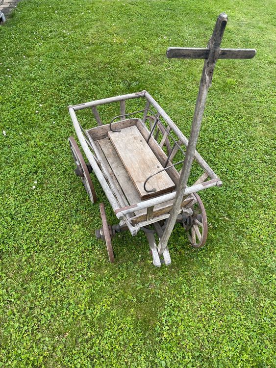  Alter Bollerwagen aus Holz (Gebraucht) in Bättwil für CHF 50 – nur Bildidee 