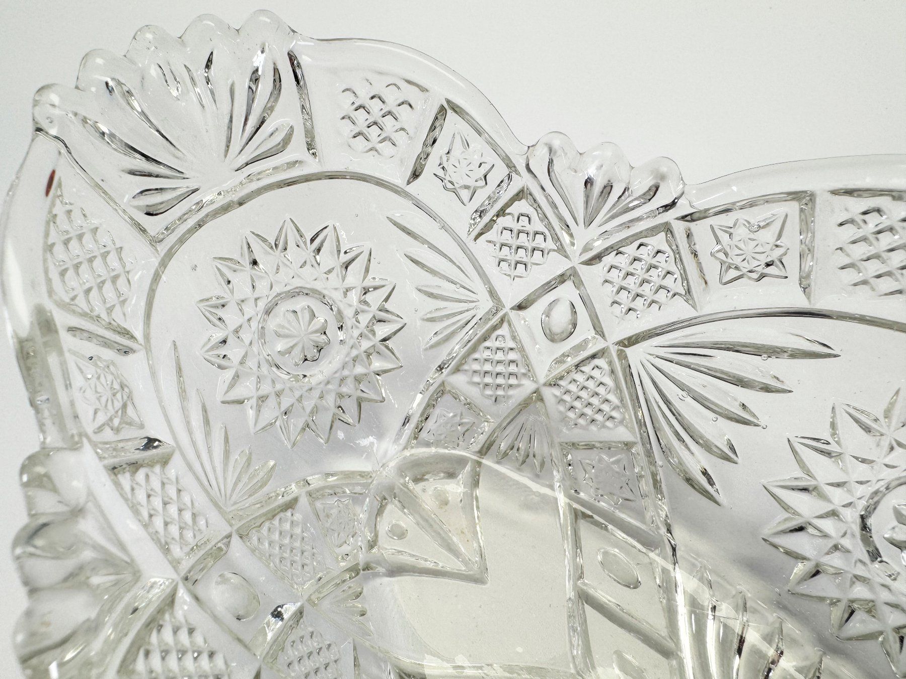 Piatti di portata: Jugendstil Glas-Schale & Glas-Platte mit Schliffdekor – Usato da Winterthur venduto da Anto-Bella 9