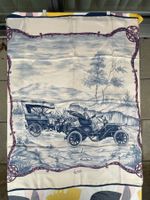 Eva Moda Seidentuch, Vintage-Design, Auto-Motiv, Top