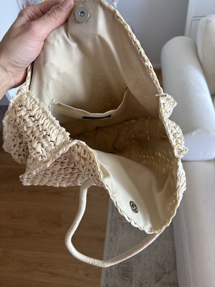 Borse da donna: NEW - Round Raffia Bag in Beige – Nuovo (secondo la descrizione) da Horgen venduto da lme_8kj7 3