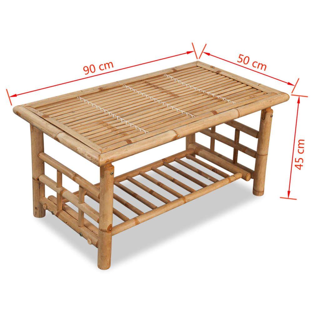 Tavoli: Couchtisch Bambus 90x50x45 cm – Nuovo e nell'imballaggio originale da Zug venduto da Cheap-Shop 2