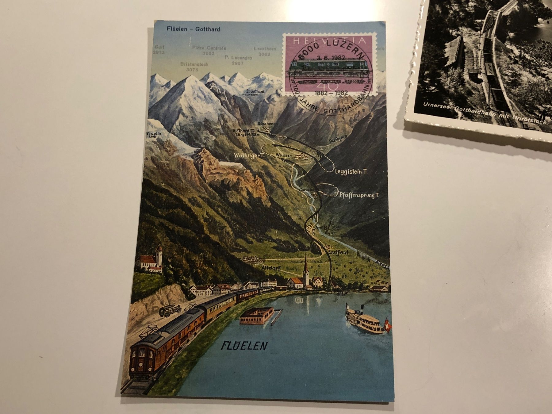 Cartoline postali: 5 versch. alte MAXIKARTEN GOTTHARD 1910 – Nuovo (secondo la descrizione) da Lufingen venduto da Rac0 4