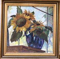 Emil Scheller (1880-1942) - Öl auf Leinwand - Sonnenblumen