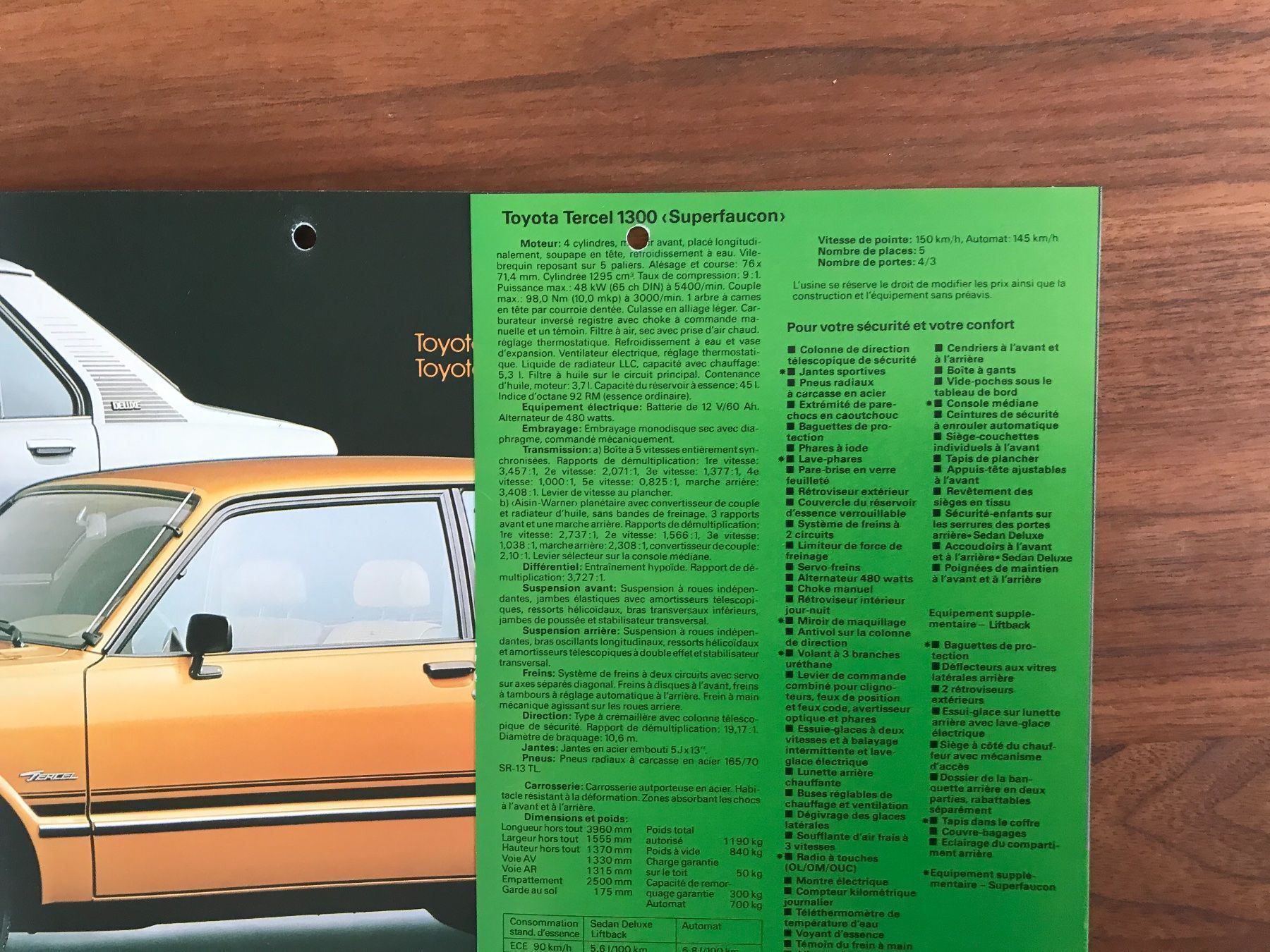 Toyota Automobili: Toyota Tercel Prospekt selten rar – Usato da Balterswil venduto da Jeko1967 2