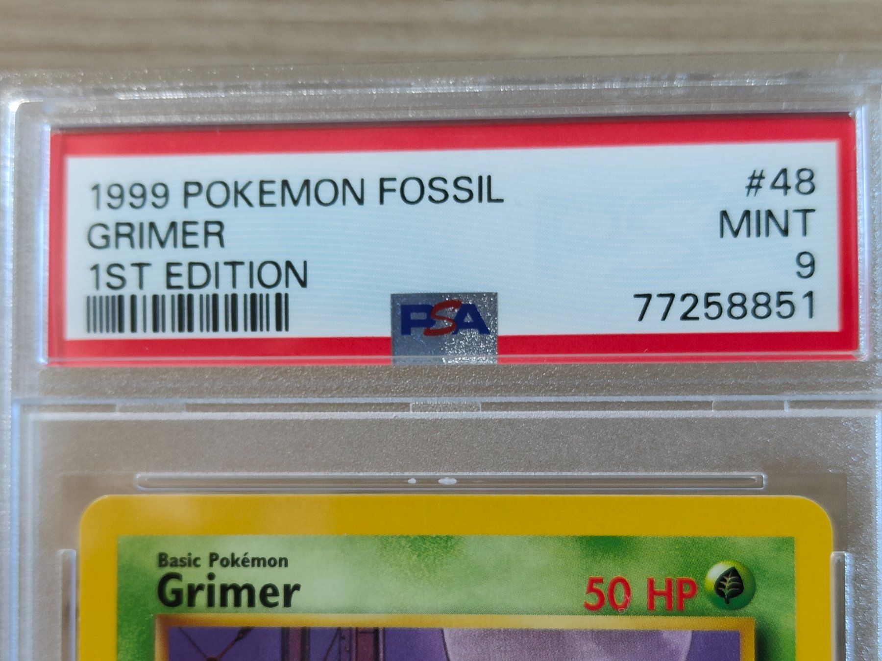 Pokémon Carte collezionabili: 1st Edition, Grimer #48 (PSA 9) Pokémon gradée – Nuovo e nell'imballaggio originale da Châtelaine venduto da Chompis 1