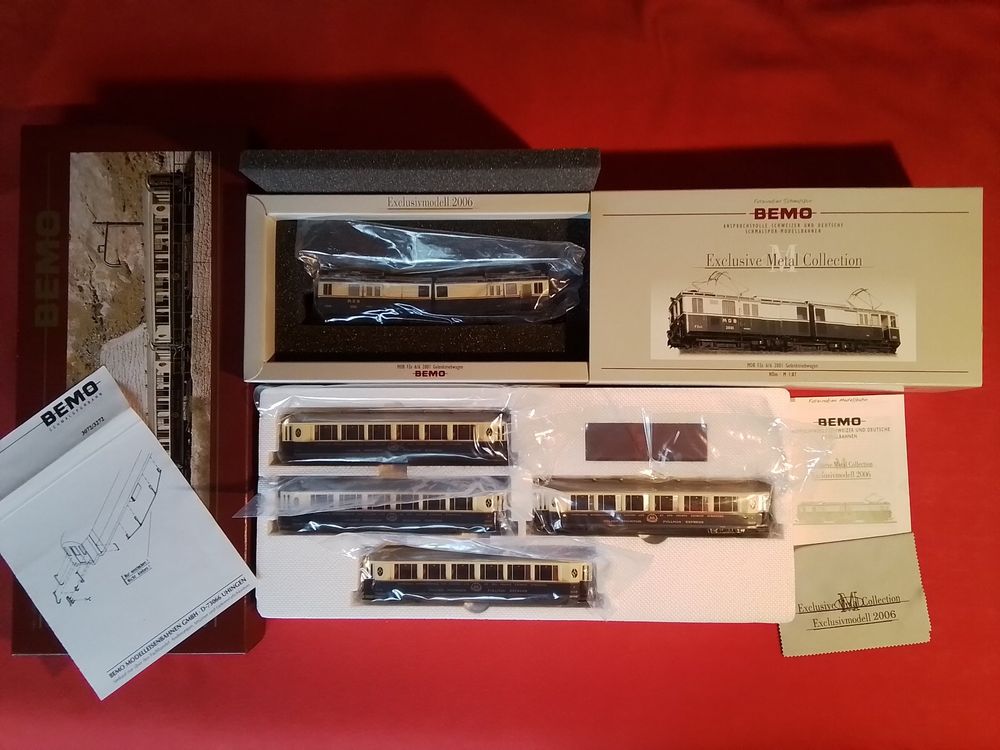 Bemo MOB Golden Mounten Express CIWL Set FZe 6/6 2001 (Neu und ...