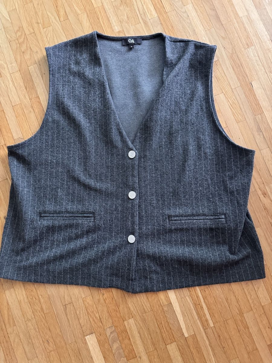 C&A Gilet & Giacche senza maniche: C&A Gilet grau gestreift Gr XL – Usato da Zürich venduto da Frevia