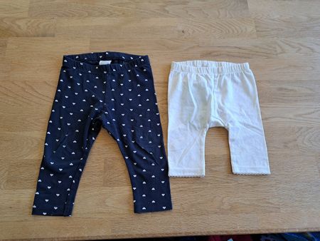 Baby Leggings Gr. 74, 2er Set, H&M + s.Oliver