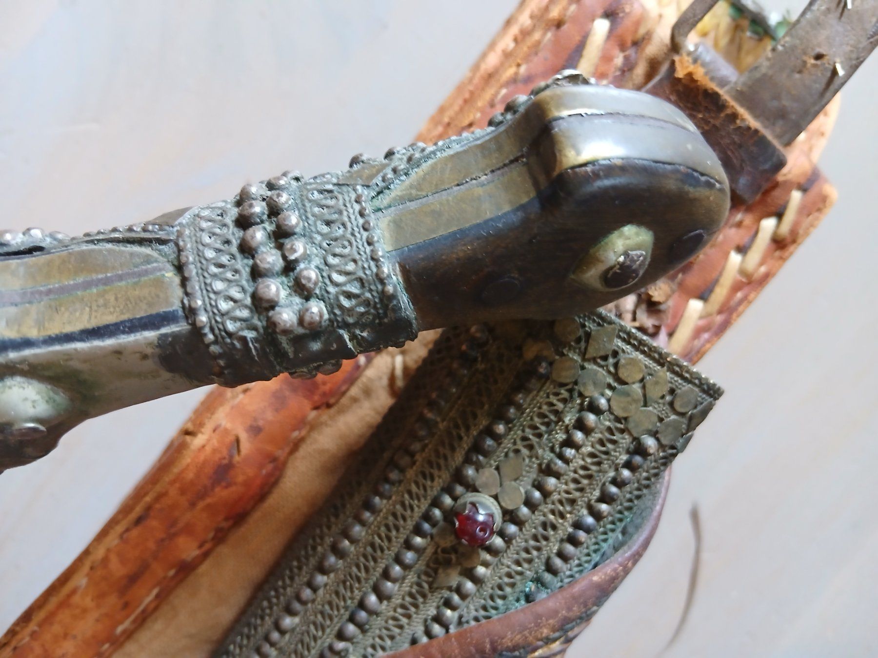 Sonstiges zum Sammeln & Seltenes: Couteau Janbiya Dharia ancienne avec fourreau argent – Gebraucht aus Satigny von Asaksa 7