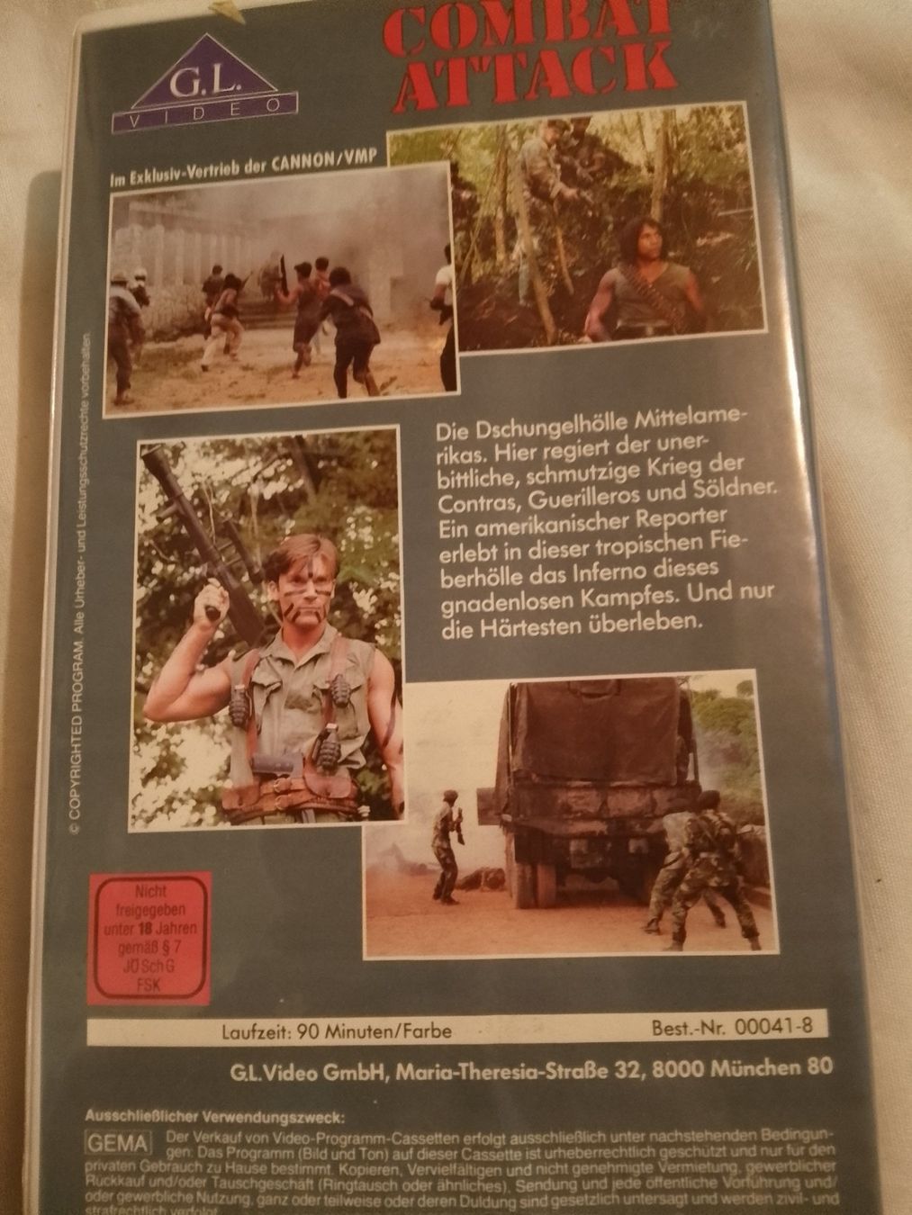 Tutti i VHS: Combat Attack (DO/PH/I 1988) G.L. Video VHS 00041-2 – Usato da Remetschwil venduto da Hofiii 3