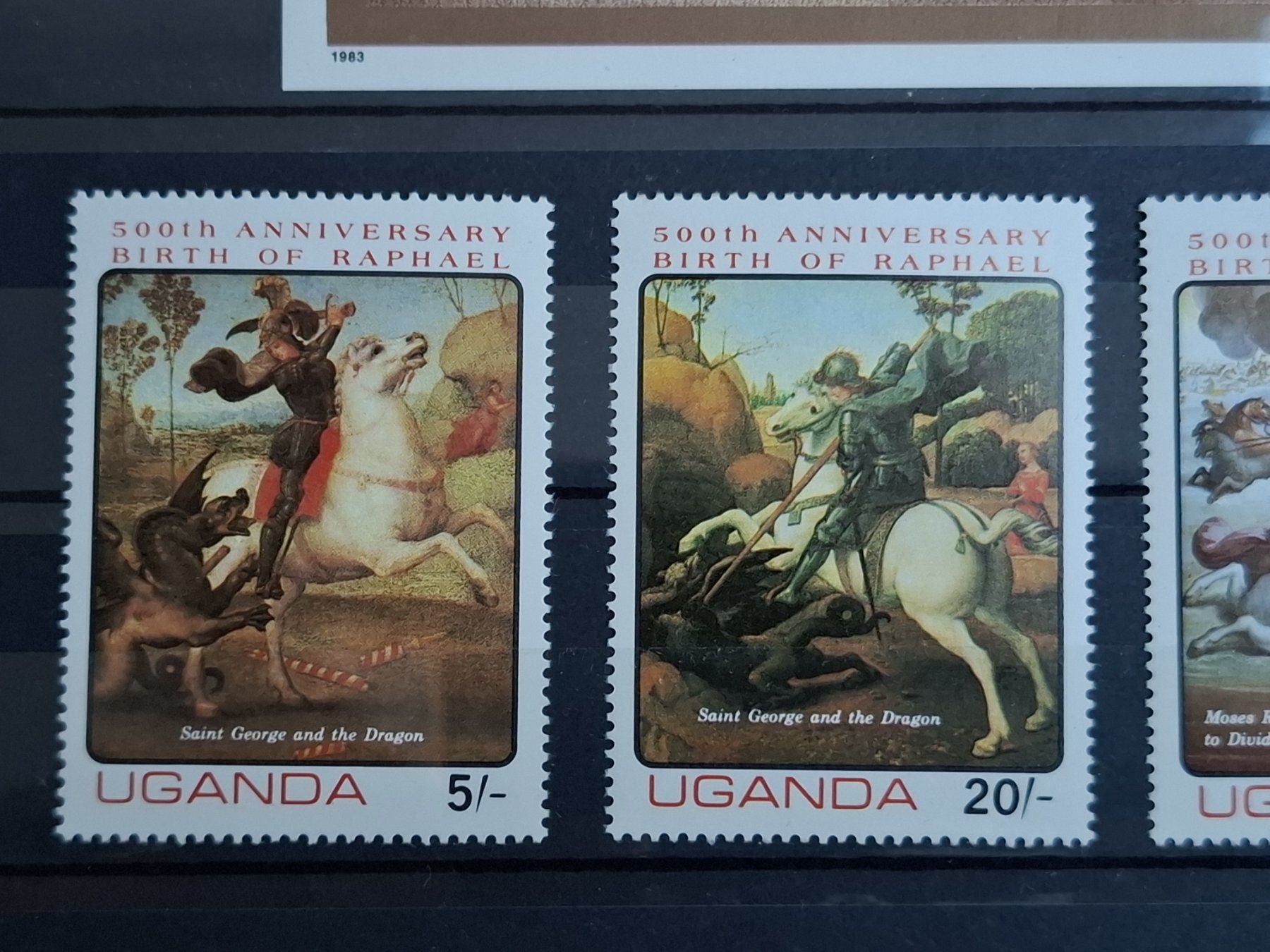 Tutti i francobolli: Uganda 1983 MiNr 354 - 357 Bl.40 Raffael. Postfrisch. – Nuovo (secondo la descrizione) da Schaffhausen venduto da Mea_85 2