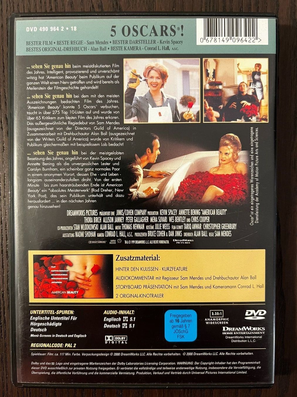 Alle DVDs: American Beauty – Gebraucht aus Zürich von FilmFreunde 1
