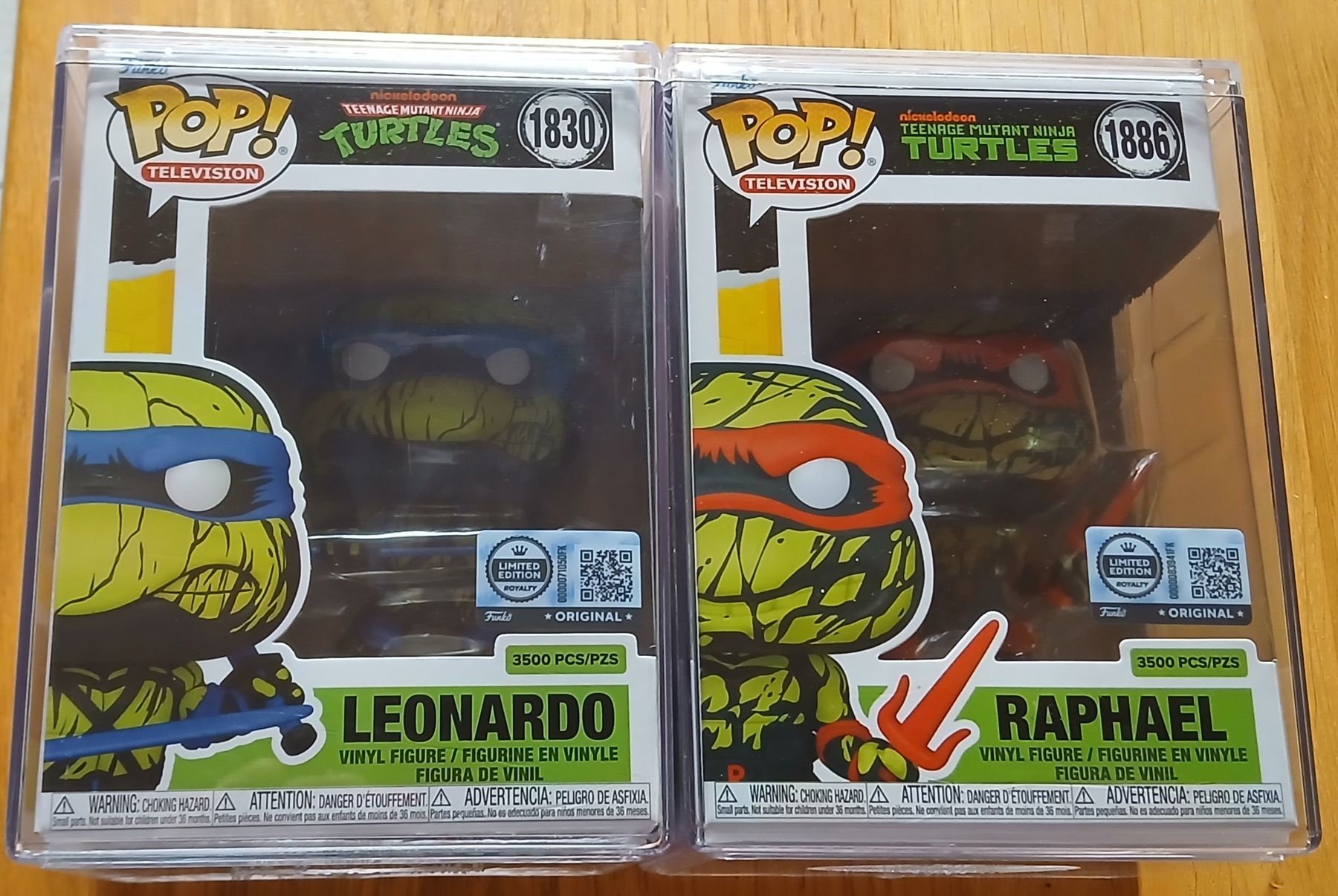 Funko Statuette: Funko Pop Raphaël & Leonardo Édition Royalty – Nuovo e nell'imballaggio originale da Le Sentier venduto da Funko-Pop-1979