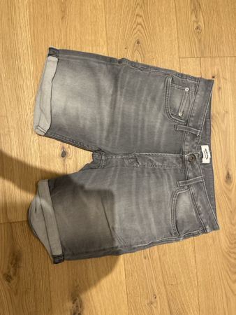 Jack & Jones Jeans Shorts grau Herren