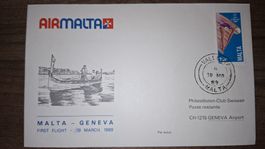 Air Malta Malta - Geneva 19.03.1989 