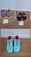 Schuhpaket Gr. 34: Hallenschuh Puma, Wasserschuhe, Fila)