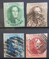 Belgien Kat. 5-8 (*)/gest. 1851/58 Kat. 250 Euro