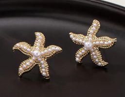 Ohrstecker Seestern mit Perlen - Sommer Schmuck!