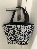 Kleine Stoff Tasche schwarz/weiss - Neu