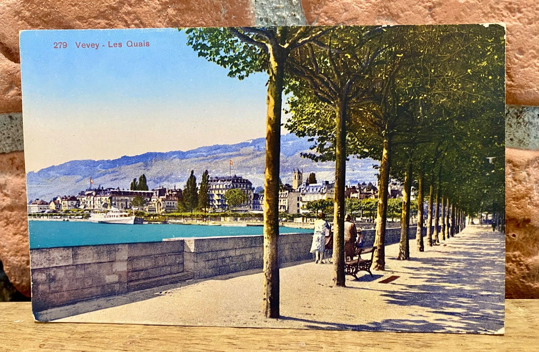 Cartoline postali: VEVEY - Les Quais - Lac Leman – Usato da Root venduto da ENGLAND-TREASURES