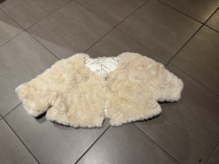 Girls H&M Faux Fur Bolero Jacket 9-10 Yrs