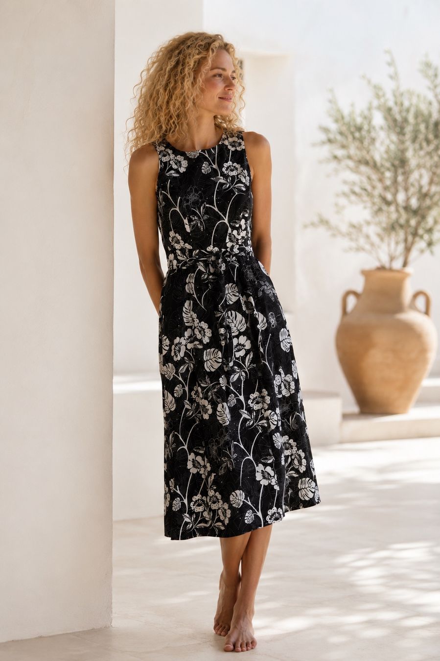 Robes: Wunderschöner Kleid von MODISSA Gr.34 aus 100% Leinen – Neuf (Voir description) à Oberwil-Lieli par Svetlana28