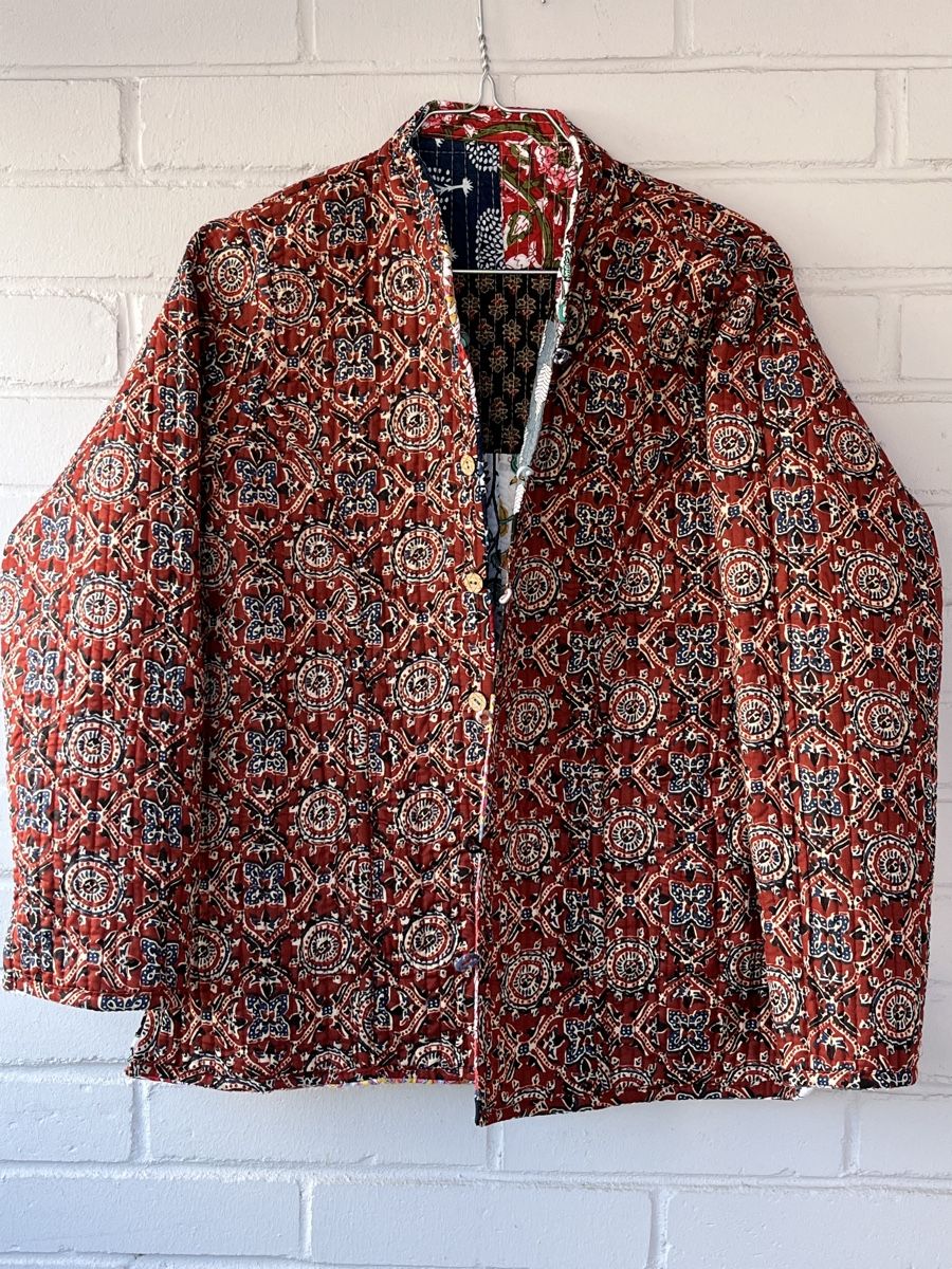 Giacche: Reversible Patchwork Jacket – Handmade in Jaipur – Nuovo e nell'imballaggio originale da Chiasso venduto da Pat_chuli 2