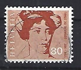Alle Briefmarken: 1969 - Porträts - Germaine de Stael – Gebraucht aus Schaffhausen von poststamp