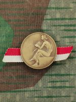 1. August Abzeichen 1954 mit Seidenband