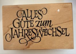 2 weihnachtliche Stempel inkl. 2 Stempelkissen