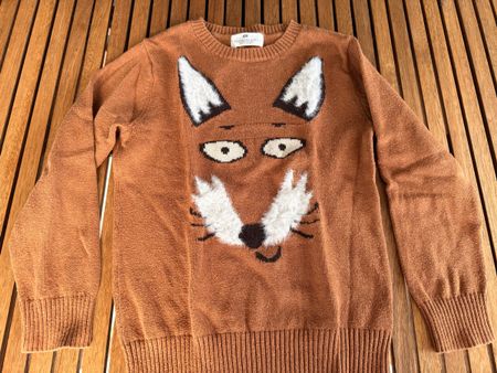 Fuchs-Pullover in Grösse 122/128